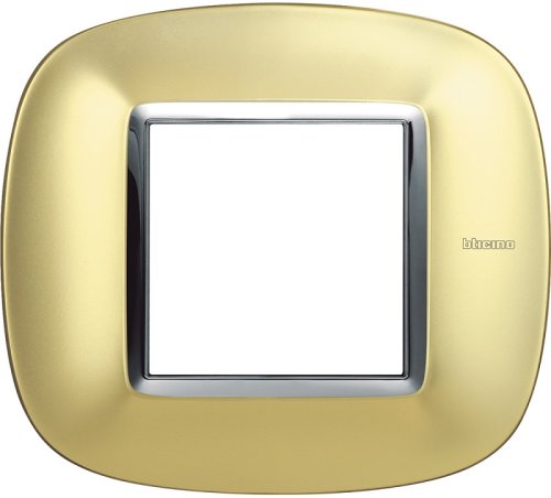 Рамка эллипс Legrand BTicino Аxial Axolute 2 мод Матовое золото  картинка